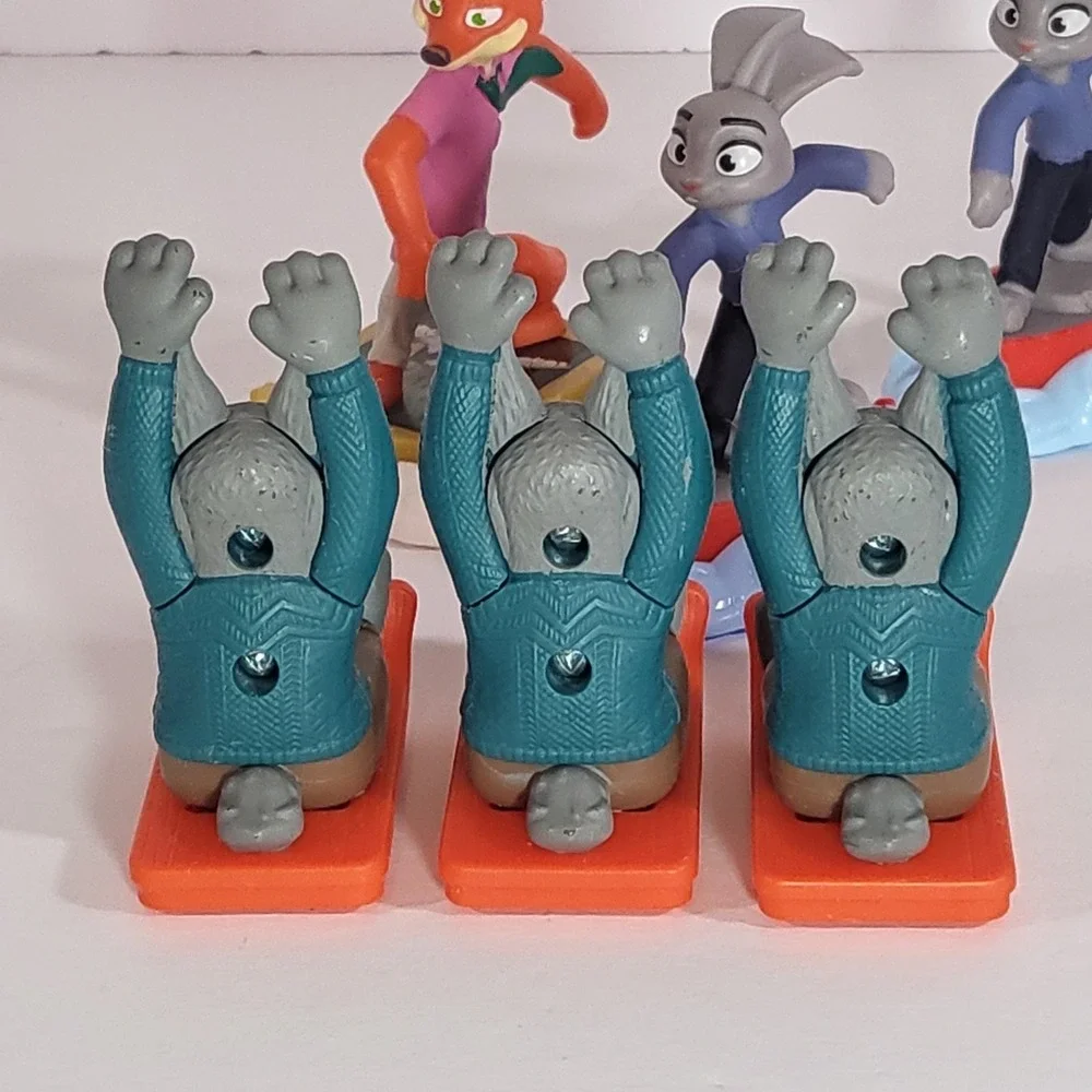 Lot of 8 Disney Zootopia McDonalds Happy Meal Nick Judy Flash Pawbert Nibbles